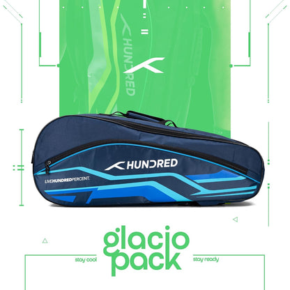 Hundred Glacio Pack Sporttasche – große Sporttasche mit separatem Schuhfach, isolierten Fächern, Tasche für nasse Kleidung und verstellbaren Trägern