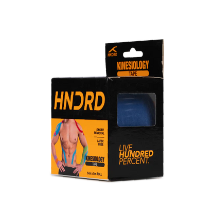 HUNDRED Kinesiologie-Tape Größe: 5 Meter | Unisex | Material: Baumwolle/Elastan | Linderung von Muskelkater und Schmerzen | Steigerung der Leistungsfähigkeit, Durchblutung und Körperwahrnehmung | Vorbeugung zukünftiger Verletzungen