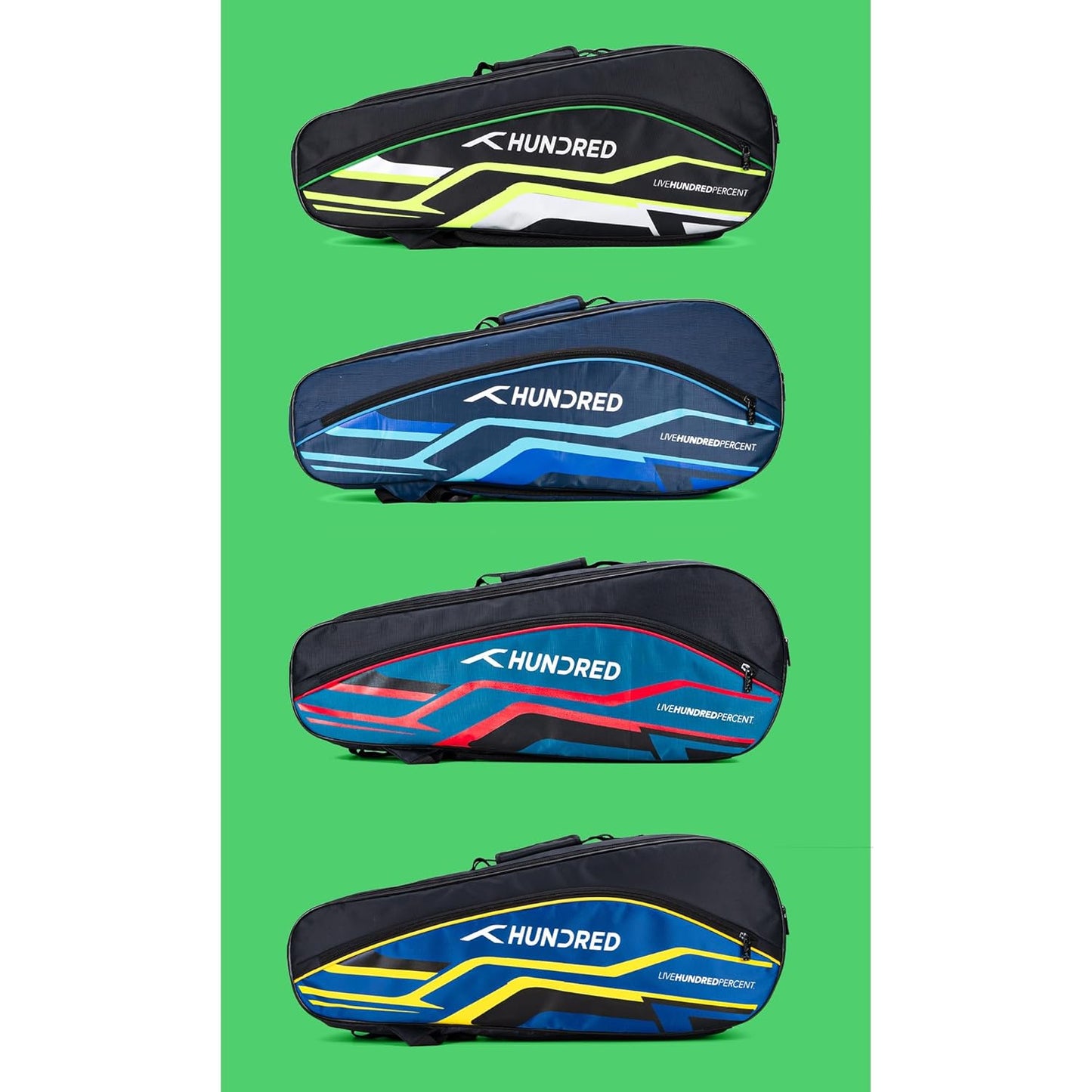 Hundred Glacio Pack Sporttasche – große Sporttasche mit separatem Schuhfach, isolierten Fächern, Tasche für nasse Kleidung und verstellbaren Trägern