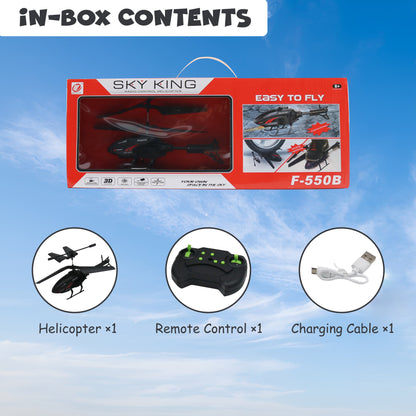 FUNFY Neuer modischer, kreativer ferngesteuerter Spielzeughubschrauber | Schwarz | Größe: 4 Zoll | ABS-Kunststoff | Tragbar, leicht, kinderfreundliches Design, perfekt als Geburtstagsgeschenk | für Kinder