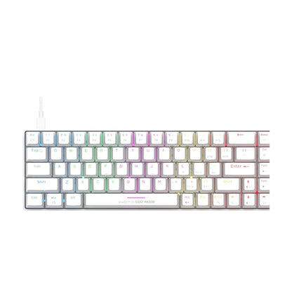 Cosmic Byte CB-GK-36 Artemis 68Key Per Key RGB Kabelgebundenes mechanisches Tastatur mit austauschbaren blauen Outemu-Schaltern und Software (Weiß)
