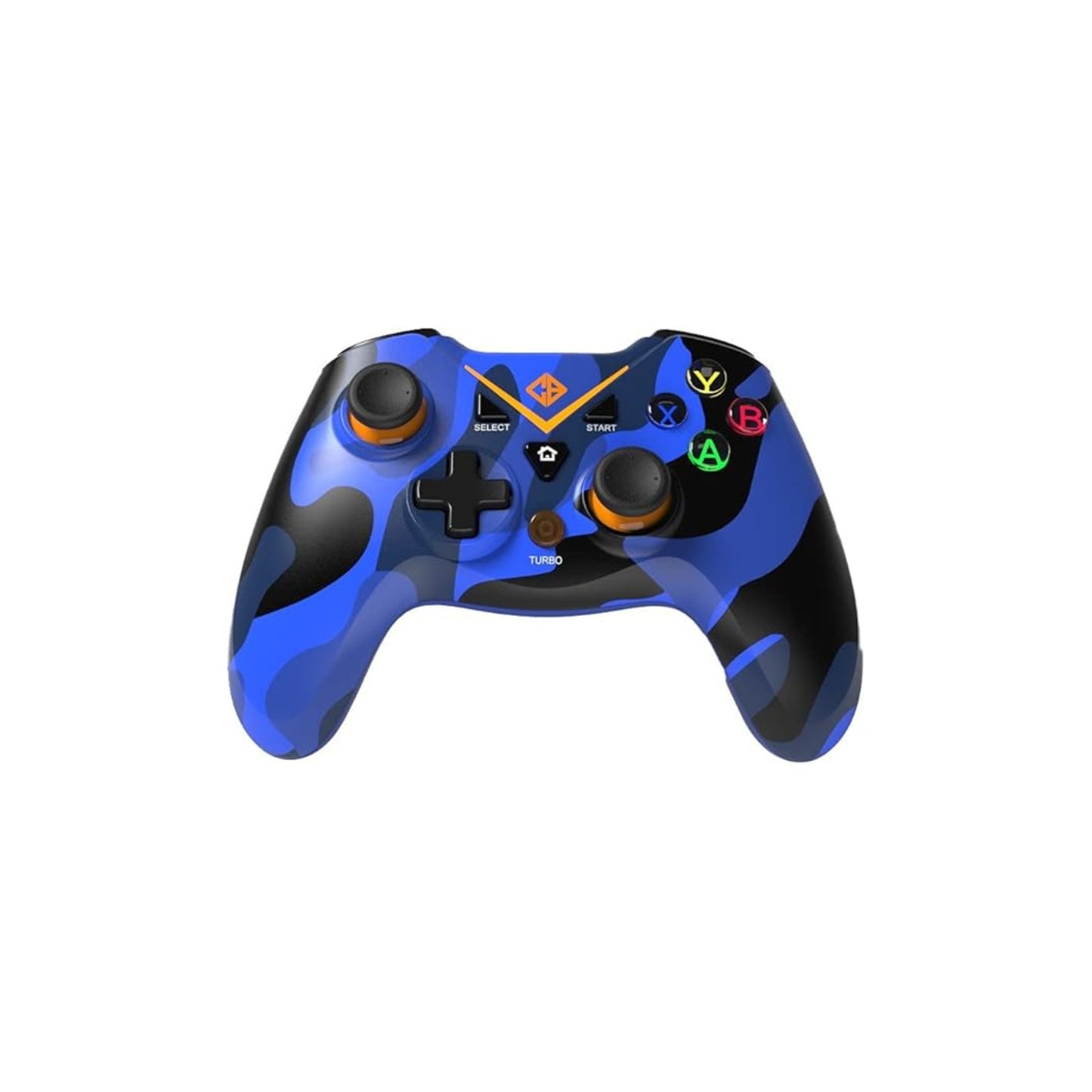 Cosmic Byte C3070W Nebula 2.4G Wireless Gamepad für PC unterstützt Windows XP/7/8/10/11, empfindliche Trigger, verbessert mit USB-C-Anschluss, gummierte Oberfläche (Camo Blue)