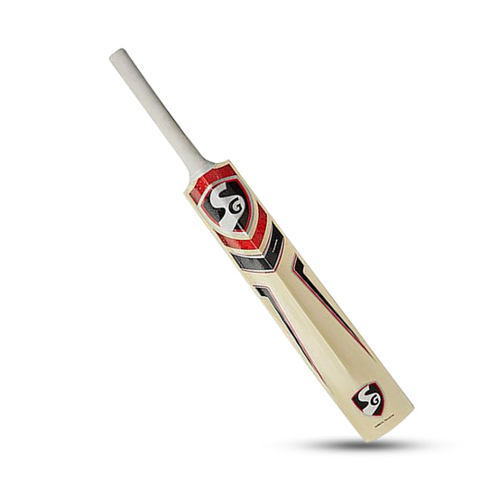 SG Max Cover Cricketschläger für Herren und Jungen (Beige, Größe -6) | Material: Kaschmirweide | Leicht | Kostenlose Abdeckung | Spielbereit | Für fortgeschrittene Spieler | Ideal für Lederbälle