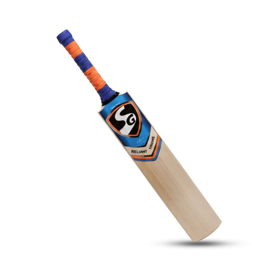 SG Reliant Xtreme Cricketschläger aus englischer Weide Grade 5 (Größe: kurzer Griff, Lederball)