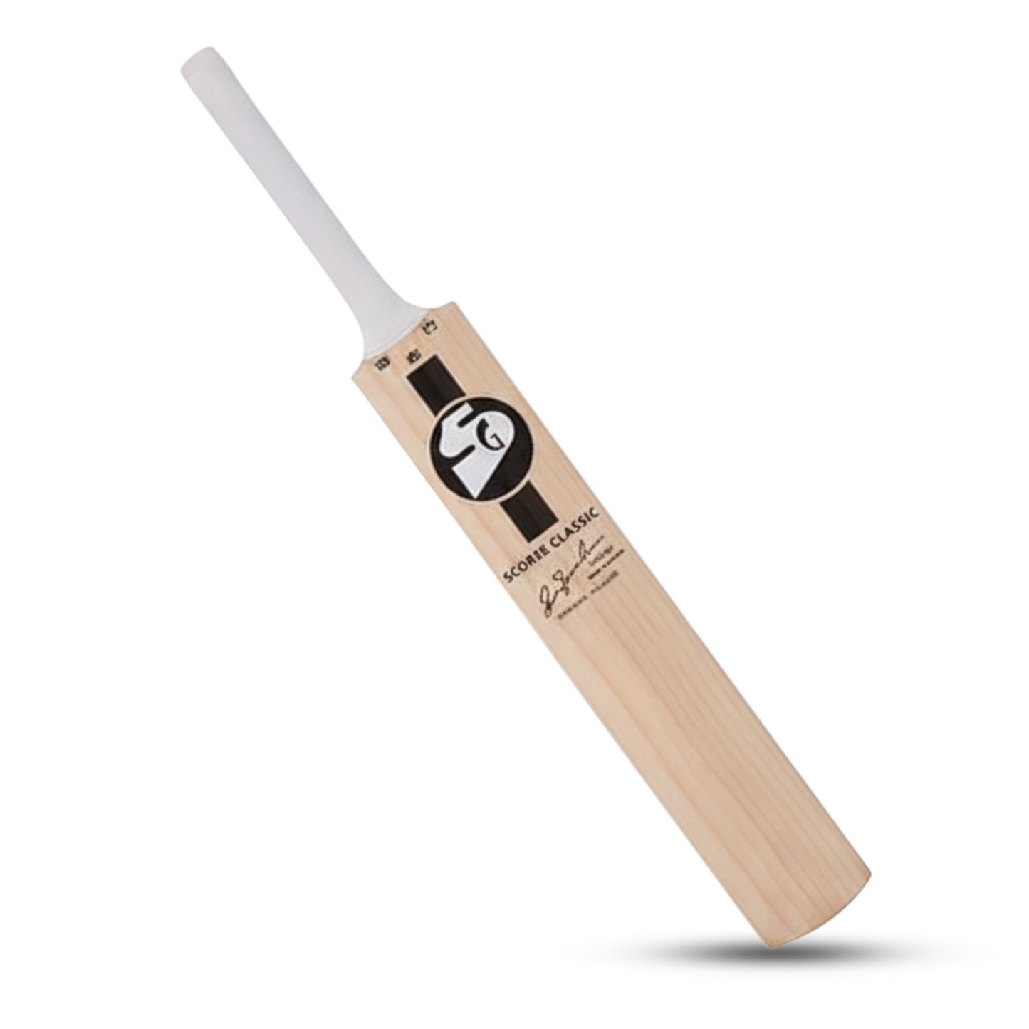 SG Scorer Classic Cricketschläger für Herren und Jungen (Beige) | Material: Kashmir Willow | Leichtgewicht | Kostenloser Bezug | Spielfertig | Für fortgeschrittene Spieler | Ideal für Lederball