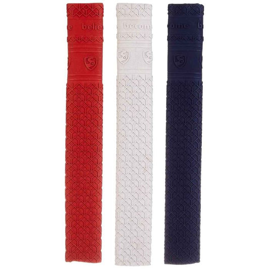 SG MATRIX Cricket Bat Grip | Color: Multicolor | Pack Size: 3 Pcs | Shock Absorbing Bat Grip | Non-Slip | Suitable for Full Size Bat Grip