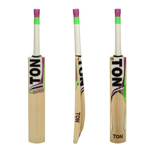 SS Ton Gutsy English Willow Cricket Bat | Farbe: Beige | Größe: 5 | Material: Englische Weide | Leichtgewicht | mit kostenlosem Cover | Spielfertig | Für Fortgeschrittene Spieler