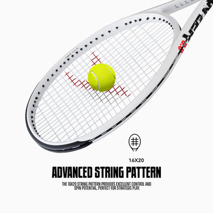 Hundred Panzer Strung Tennis Racket with Full Cover | 3 Points Head Heavy | Grip Size 2 (4 1/4 inches) | 253 grams